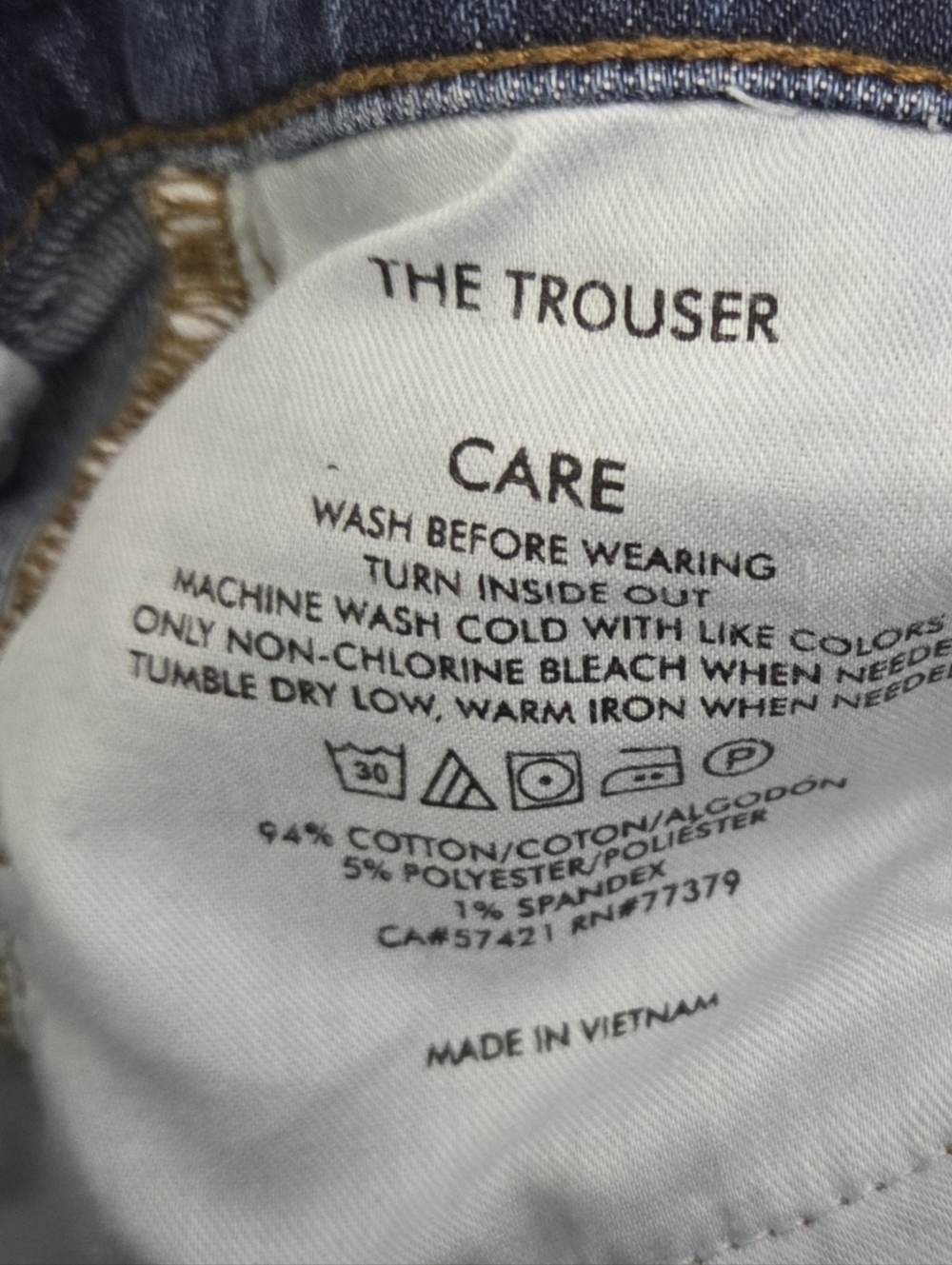Ann Taylor The Trouser Denim Blue High Rise Jeans Size 4 - Picture 5 of 5